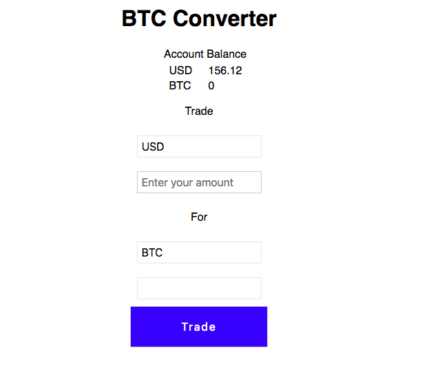 BTC Conversion App